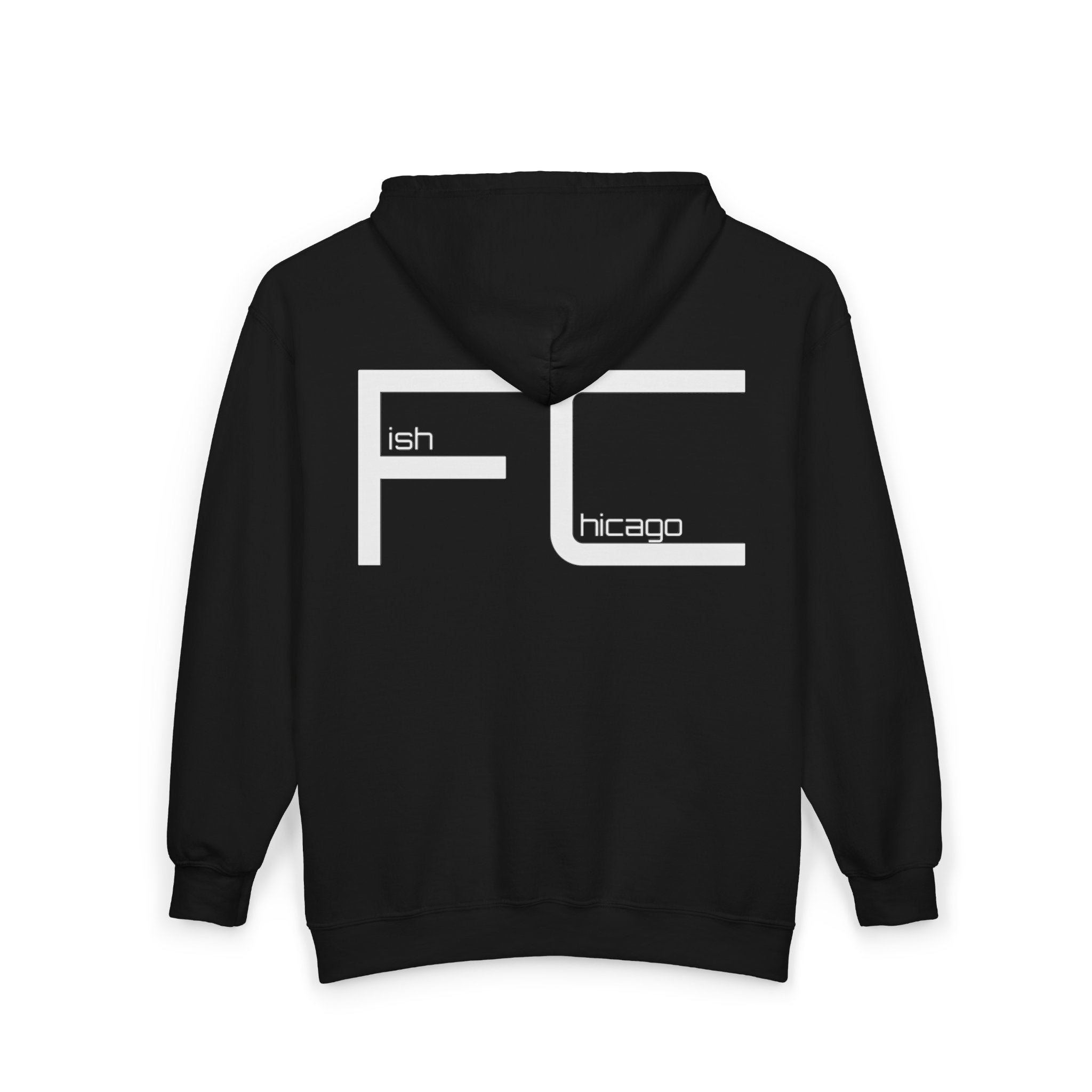 Fish.Chicago Front&Back Print Zip-Up