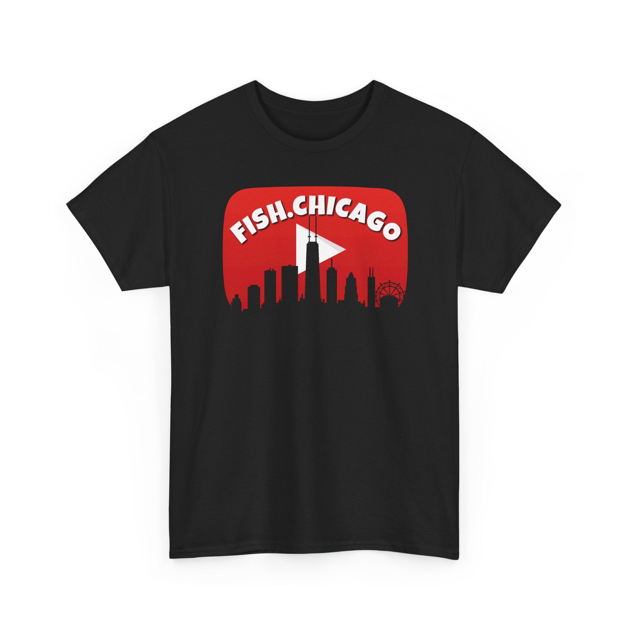 Fish.Chicago Play Button T-Shirt