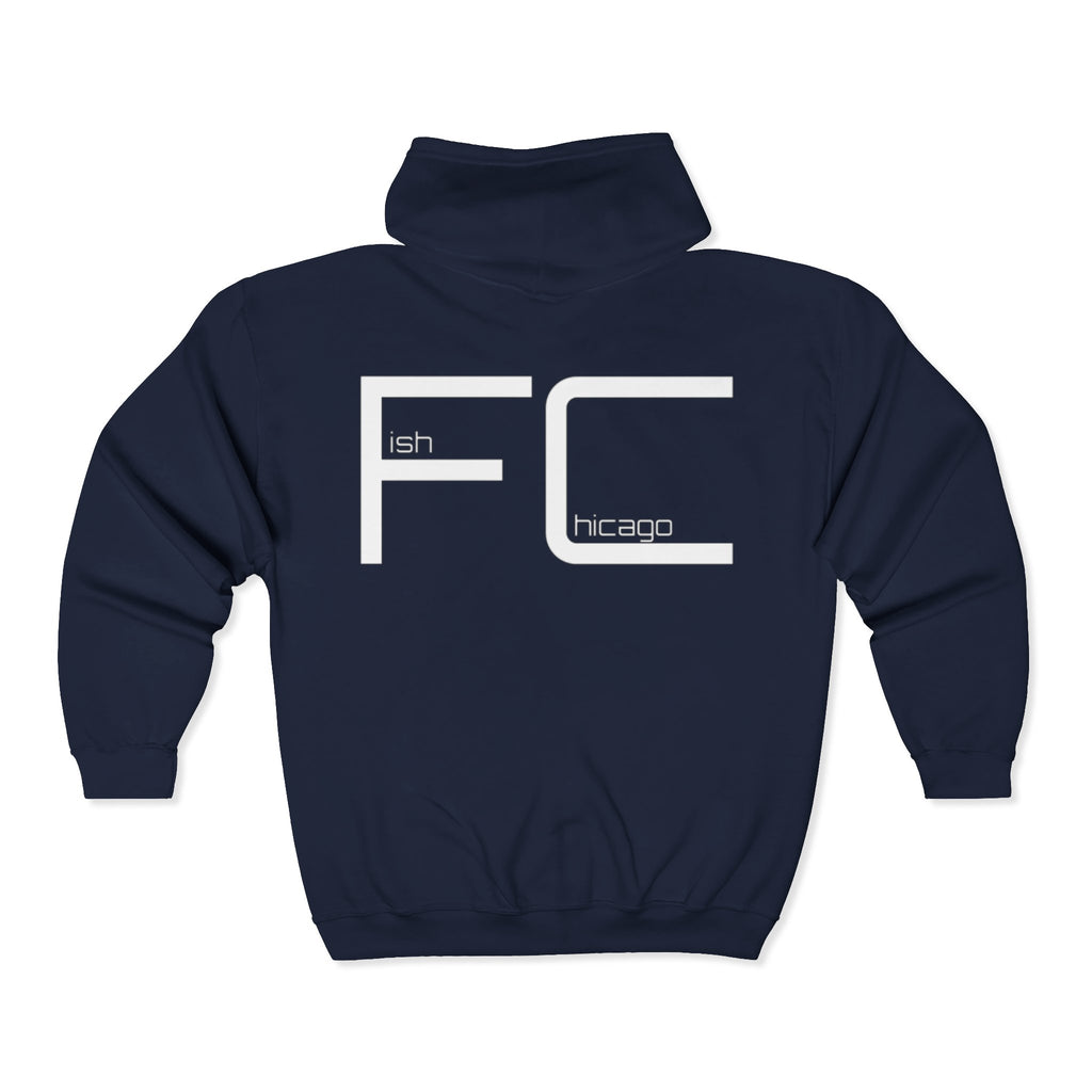 Fish.Chicago Front&Back Print Zip-Up
