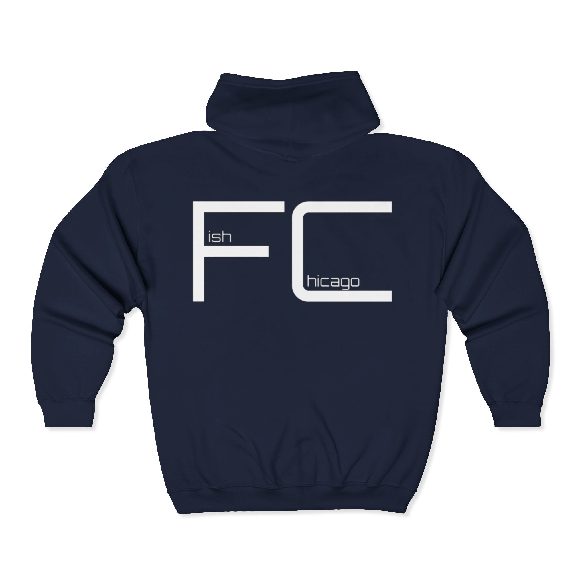 Fish.Chicago Front&Back Print Zip-Up