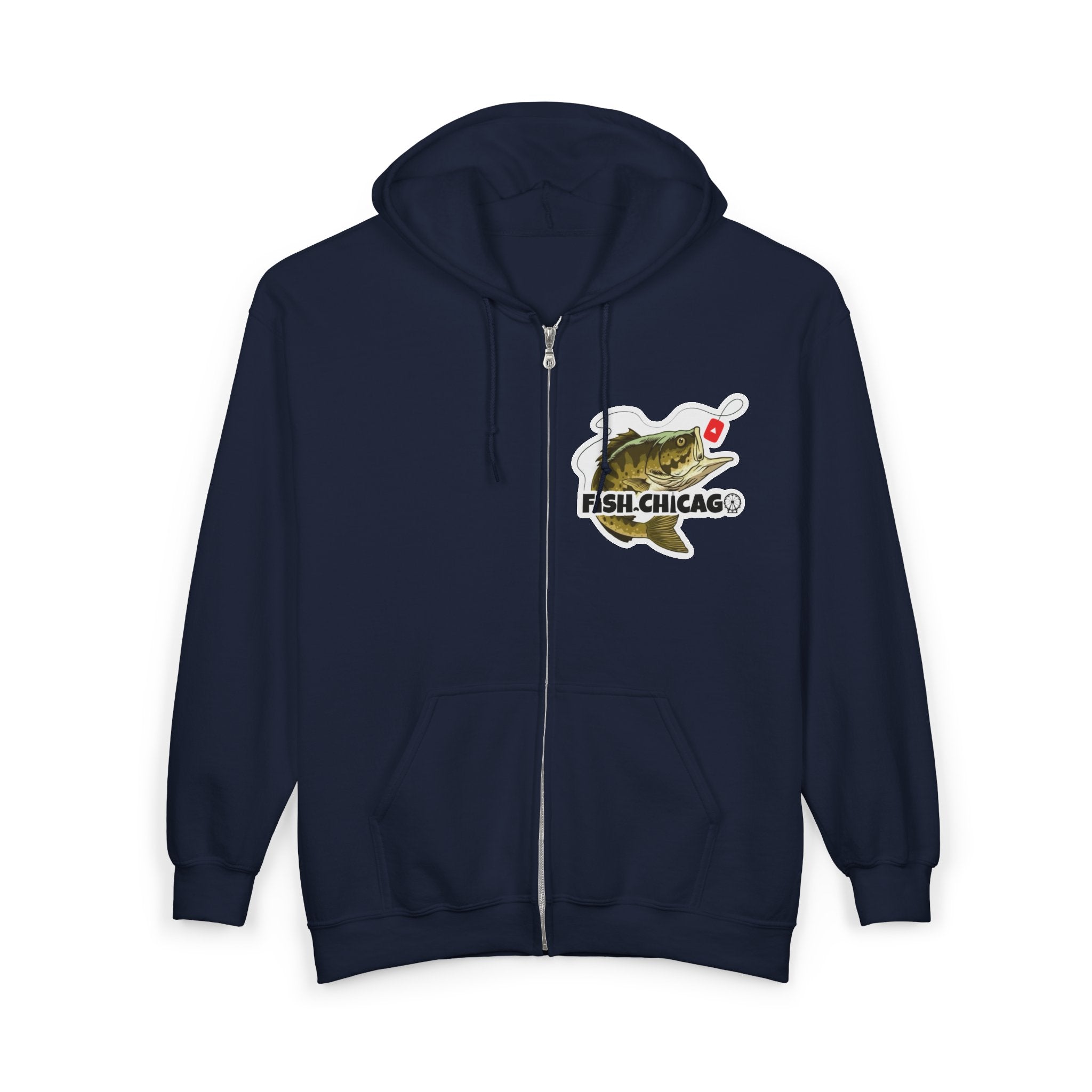 Fish.Chicago Front&Back Print Zip-Up