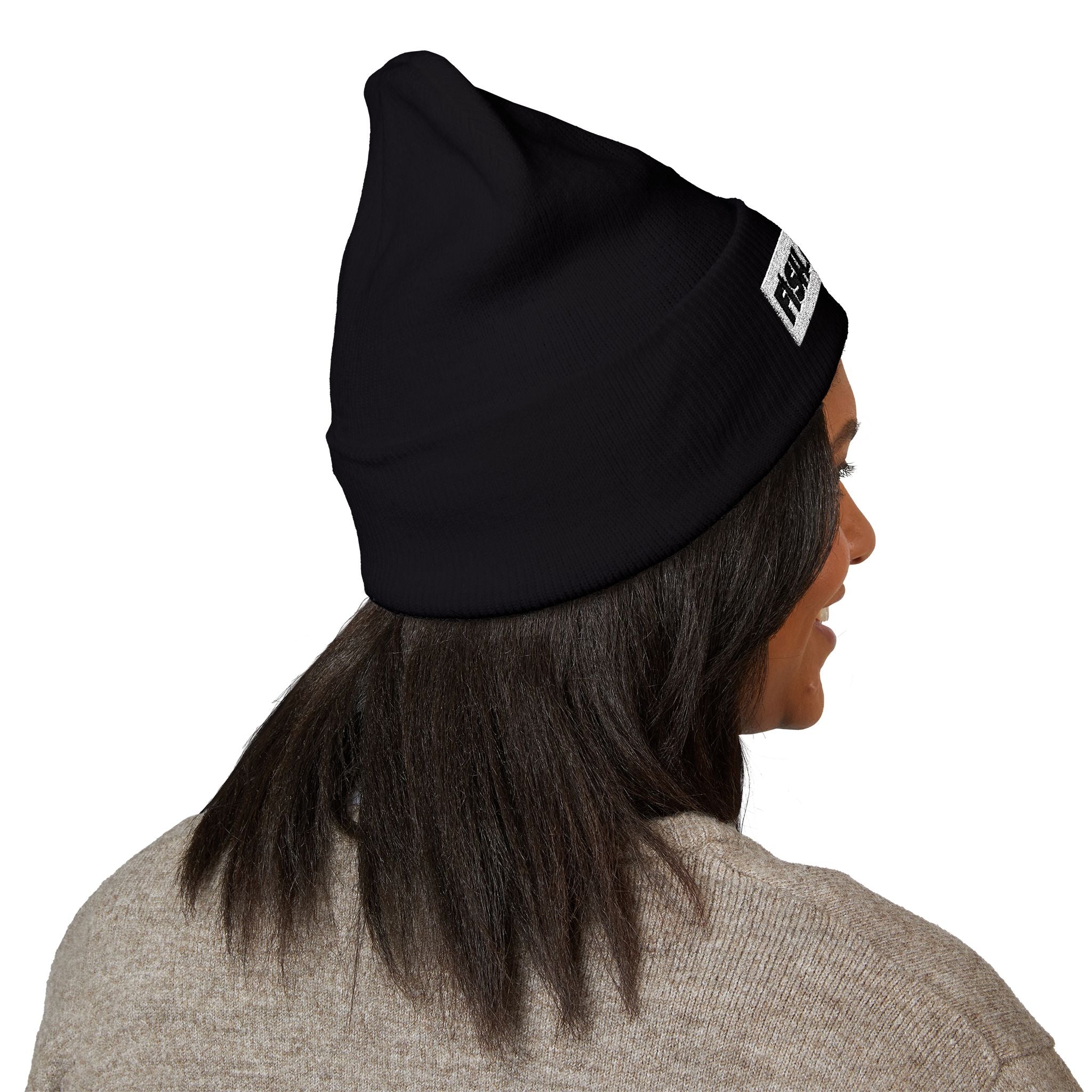 Fish.Chicago TXT Embroidered Beanie
